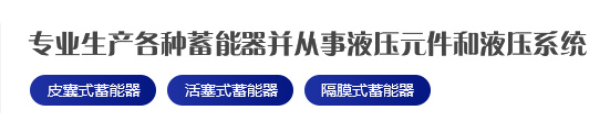 專(zhuān)業(yè)生產(chǎn)各種蓄能器并從事液壓元件和液壓系統(tǒng)